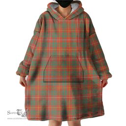 Scottish Bruce Ancient Clan Tartan Snuggie Hoodie Plaid Wearable Blanket Hoodie