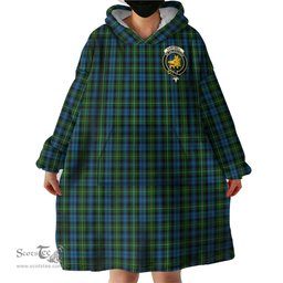 Scottish Campbell of Argyll #02 Clan Family Crest Tartan Snuggie Hoodie Plaid Wearable Blanket Hoodie