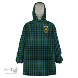 Scottish Campbell of Argyll #02 Clan Family Crest Tartan Snuggie Hoodie Plaid Wearable Blanket Hoodie