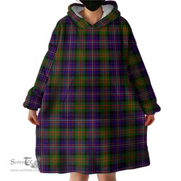 Scottish Cameron of Erracht Modern Clan Tartan Snuggie Hoodie Plaid Wearable Blanket Hoodie