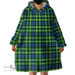 Scottish Campbell of Breadalbane Ancient Clan Tartan Snuggie Hoodie Plaid Wearable Blanket Hoodie
