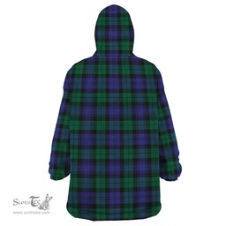 Scottish Black Watch Modern of Canada Clan Tartan Snuggie Hoodie Plaid Wearable Blanket Hoodie