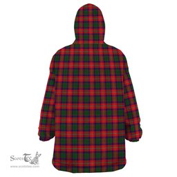 Scottish Charteris Clan Tartan Snuggie Hoodie Plaid Wearable Blanket Hoodie