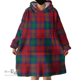 Scottish Byres (Byses) Clan Tartan Snuggie Hoodie Plaid Wearable Blanket Hoodie