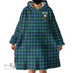 Scottish Campbell of Cawdor Ancient Clan Family Crest Tartan Snuggie Hoodie Plaid Wearable Blanket Hoodie