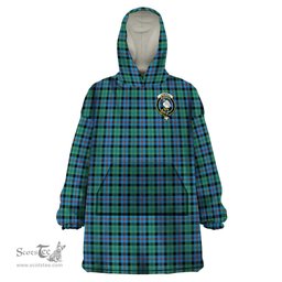 Scottish Campbell of Cawdor Ancient Clan Family Crest Tartan Snuggie Hoodie Plaid Wearable Blanket Hoodie