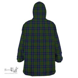 Scottish Cameron of Lochiel Hunting Clan Family Crest Tartan Snuggie Hoodie Plaid Wearable Blanket Hoodie