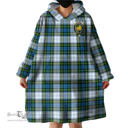 Scottish Campbell Dress Clan Family Crest Tartan Snuggie Hoodie Plaid Wearable Blanket Hoodie