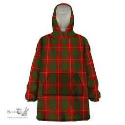 Scottish Cameron Clan Tartan Snuggie Hoodie Plaid Wearable Blanket Hoodie