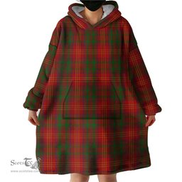 Scottish Burns Clan Tartan Snuggie Hoodie Plaid Wearable Blanket Hoodie