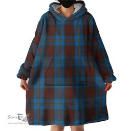 Scottish Cameron Hunting Clan Tartan Snuggie Hoodie Plaid Wearable Blanket Hoodie