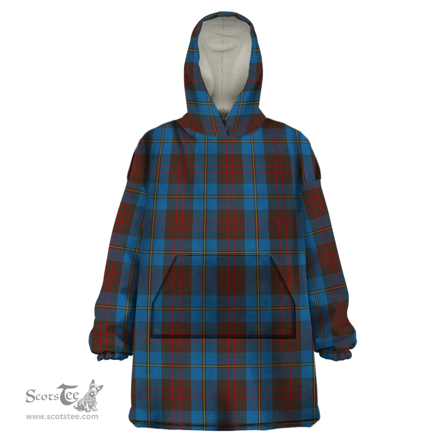 Scottish Cameron Hunting Clan Tartan Snuggie Hoodie Plaid Wearable Blanket Hoodie
