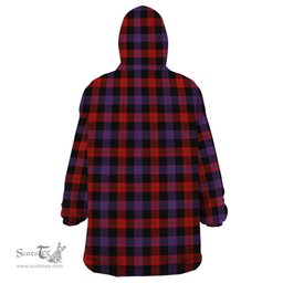 Scottish Broun Modern Clan Family Crest Tartan Snuggie Hoodie Plaid Wearable Blanket Hoodie
