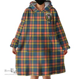 Scottish Buchanan Ancient Clan Family Crest Tartan Snuggie Hoodie Plaid Wearable Blanket Hoodie