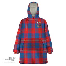 Scottish Blane Clan Family Crest Tartan Snuggie Hoodie Plaid Wearable Blanket Hoodie