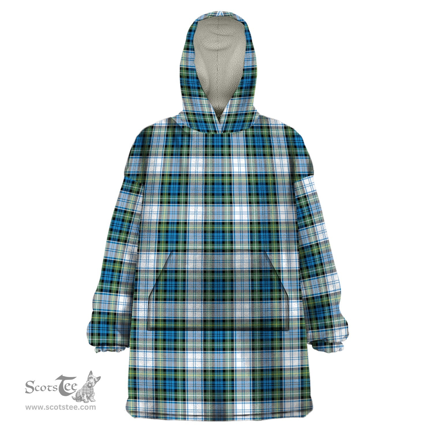 Scottish Campbell Dress Ancient Clan Tartan Snuggie Hoodie Plaid Wearable Blanket Hoodie