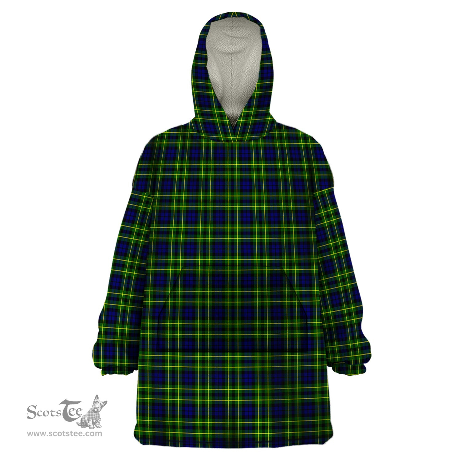 Scottish Campbell of Breadalbane Modern Clan Tartan Snuggie Hoodie Plaid Wearable Blanket Hoodie