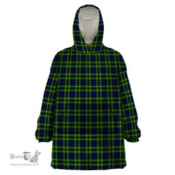 Scottish Campbell of Breadalbane Modern Clan Tartan Snuggie Hoodie Plaid Wearable Blanket Hoodie