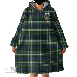 Scottish Blyth Clan Family Crest Tartan Snuggie Hoodie Plaid Wearable Blanket Hoodie