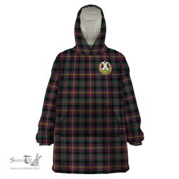 Scottish Cameron Highlanders of Ottawa Clan Family Crest Tartan Snuggie Hoodie Plaid Wearable Blanket Hoodie