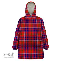 Scottish Cameron of Lochiel Modern Clan Tartan Snuggie Hoodie Plaid Wearable Blanket Hoodie