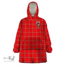 Scottish Burnett Modern Clan Family Crest Tartan Snuggie Hoodie Plaid Wearable Blanket Hoodie