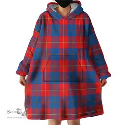 Scottish Blane Clan Tartan Snuggie Hoodie Plaid Wearable Blanket Hoodie