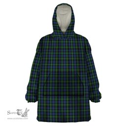 Scottish Campbell of Argyll 01 Clan Tartan Snuggie Hoodie Plaid Wearable Blanket Hoodie