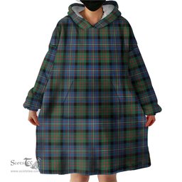 Scottish Cameron of Erracht Ancient Clan Tartan Snuggie Hoodie Plaid Wearable Blanket Hoodie