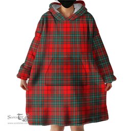 Scottish Cheyne Clan Tartan Snuggie Hoodie Plaid Wearable Blanket Hoodie