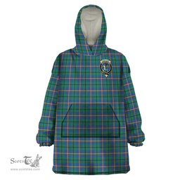 Scottish Carmichael Ancient Clan Family Crest Tartan Snuggie Hoodie Plaid Wearable Blanket Hoodie