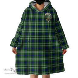 Scottish Blackadder Clan Family Crest Tartan Snuggie Hoodie Plaid Wearable Blanket Hoodie