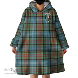 Scottish Cathcart Clan Family Crest Tartan Snuggie Hoodie Plaid Wearable Blanket Hoodie