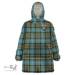 Scottish Cathcart Clan Family Crest Tartan Snuggie Hoodie Plaid Wearable Blanket Hoodie