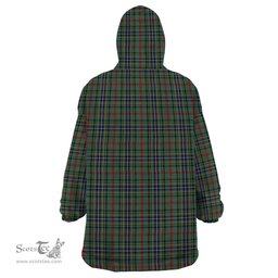 Scottish Bisset Clan Family Crest Tartan Snuggie Hoodie Plaid Wearable Blanket Hoodie