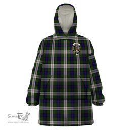 Scottish Blair Dress Clan Family Crest Tartan Snuggie Hoodie Plaid Wearable Blanket Hoodie