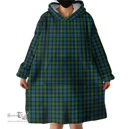 Scottish Campbell of Argyll 02 Clan Tartan Snuggie Hoodie Plaid Wearable Blanket Hoodie