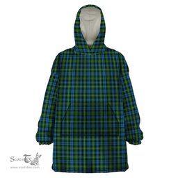 Scottish Campbell of Argyll 02 Clan Tartan Snuggie Hoodie Plaid Wearable Blanket Hoodie