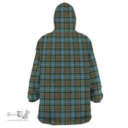 Scottish Brisbane modern Clan Tartan Snuggie Hoodie Plaid Wearable Blanket Hoodie