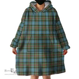 Scottish Brisbane modern Clan Tartan Snuggie Hoodie Plaid Wearable Blanket Hoodie