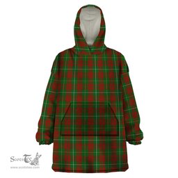 Scottish Bruce Hunting Clan Tartan Snuggie Hoodie Plaid Wearable Blanket Hoodie
