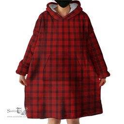 Scottish Buie Clan Tartan Snuggie Hoodie Plaid Wearable Blanket Hoodie