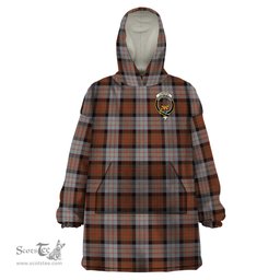 Scottish Cameron of Erracht Weathered Clan Family Crest Tartan Snuggie Hoodie Plaid Wearable Blanket Hoodie