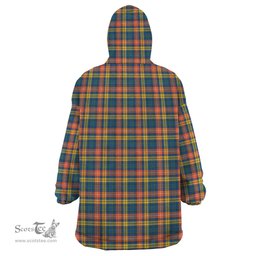 Scottish Buchanan Ancient Clan Tartan Snuggie Hoodie Plaid Wearable Blanket Hoodie