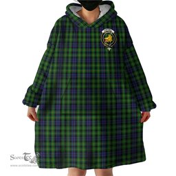 Scottish Campbell of Breadalbane Clan Family Crest Tartan Snuggie Hoodie Plaid Wearable Blanket Hoodie