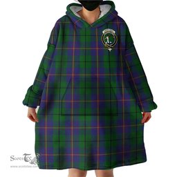 Scottish Carmichael Clan Family Crest Tartan Snuggie Hoodie Plaid Wearable Blanket Hoodie