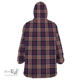Scottish Carnegie Clan Tartan Snuggie Hoodie Plaid Wearable Blanket Hoodie