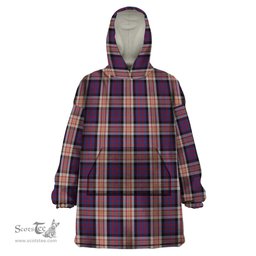 Scottish Carnegie Clan Tartan Snuggie Hoodie Plaid Wearable Blanket Hoodie