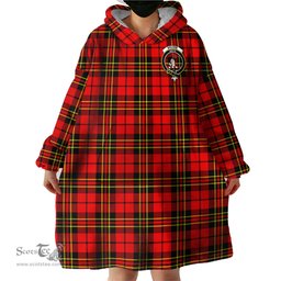 Scottish Brodie Modern Clan Family Crest Tartan Snuggie Hoodie Plaid Wearable Blanket Hoodie