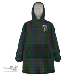 Scottish Buchanan Hunting Clan Family Crest Tartan Snuggie Hoodie Plaid Wearable Blanket Hoodie